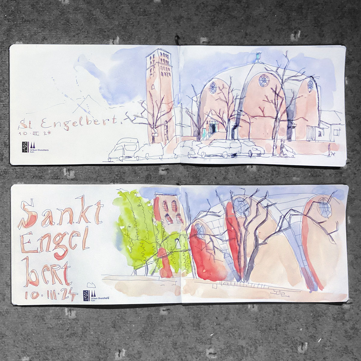 Urban Sketching Köln: St. Engelbert