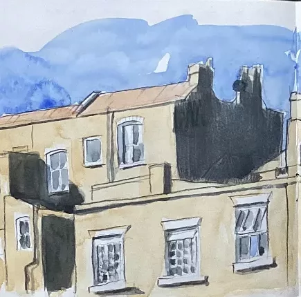 Häuserfassaden in Margate, UK