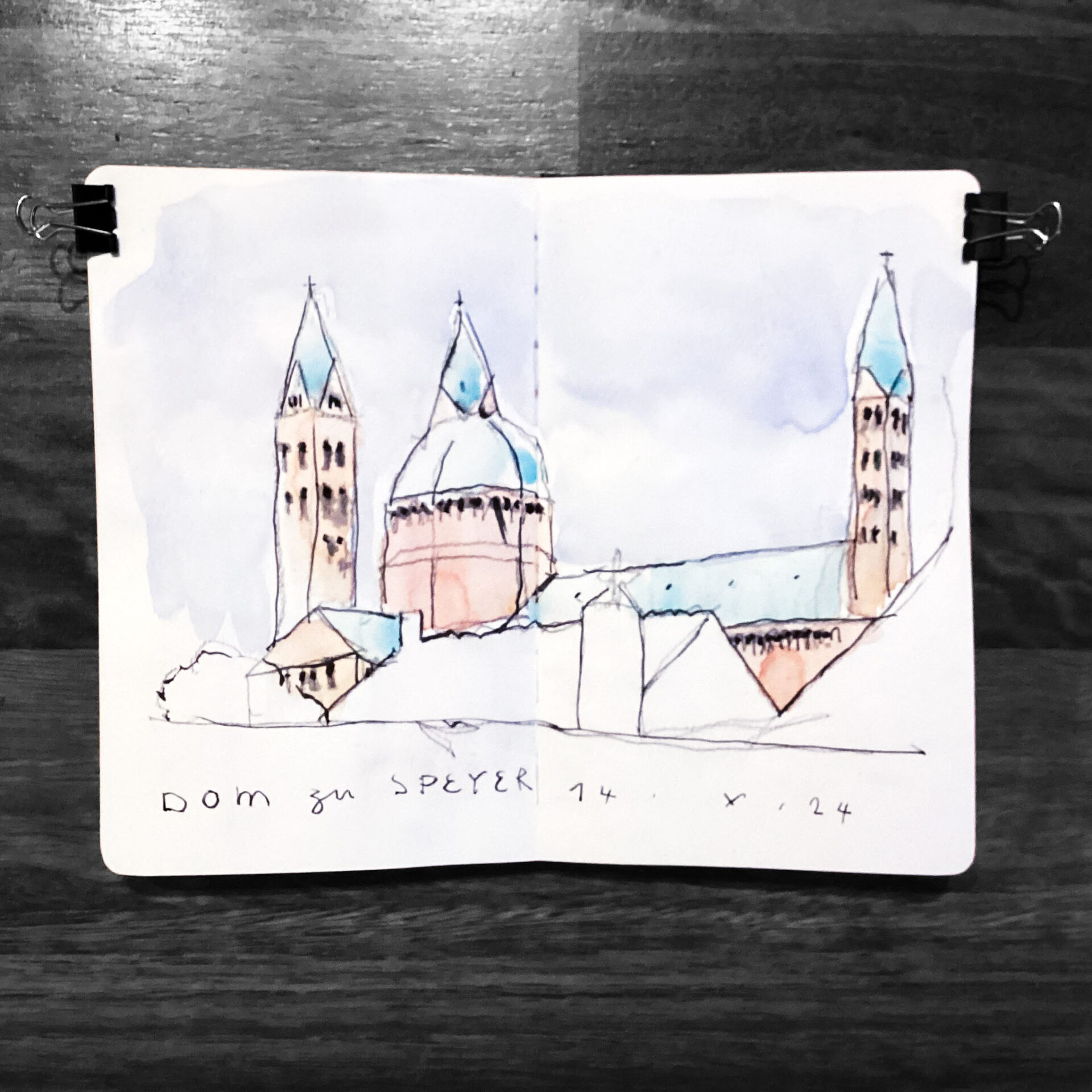 Urban Sketching: Dom zu Speyer