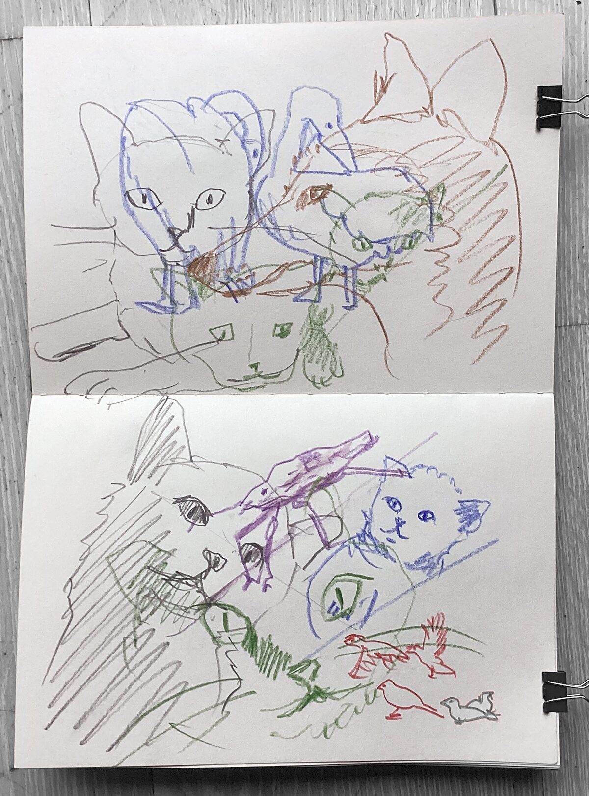 Gesture Drawings: Tiere, 02.10.25