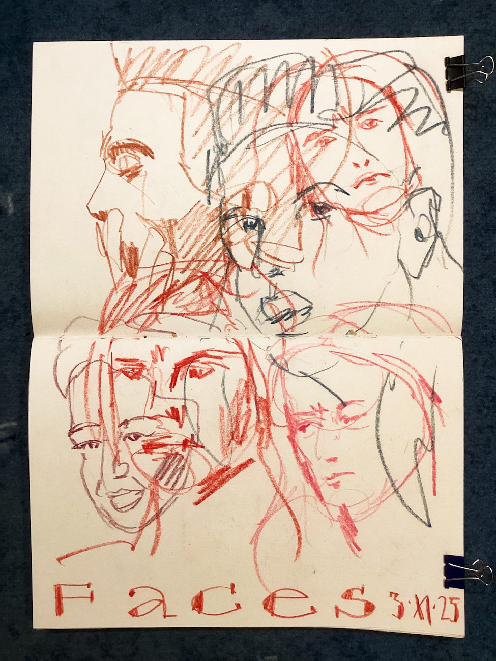 Quick Sketches: Gesichter, 03.11.25