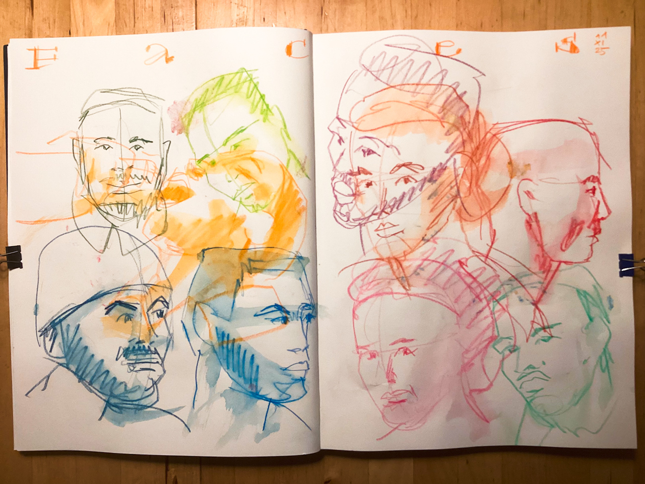 Quick Sketches: Gesichter, 11.11.25