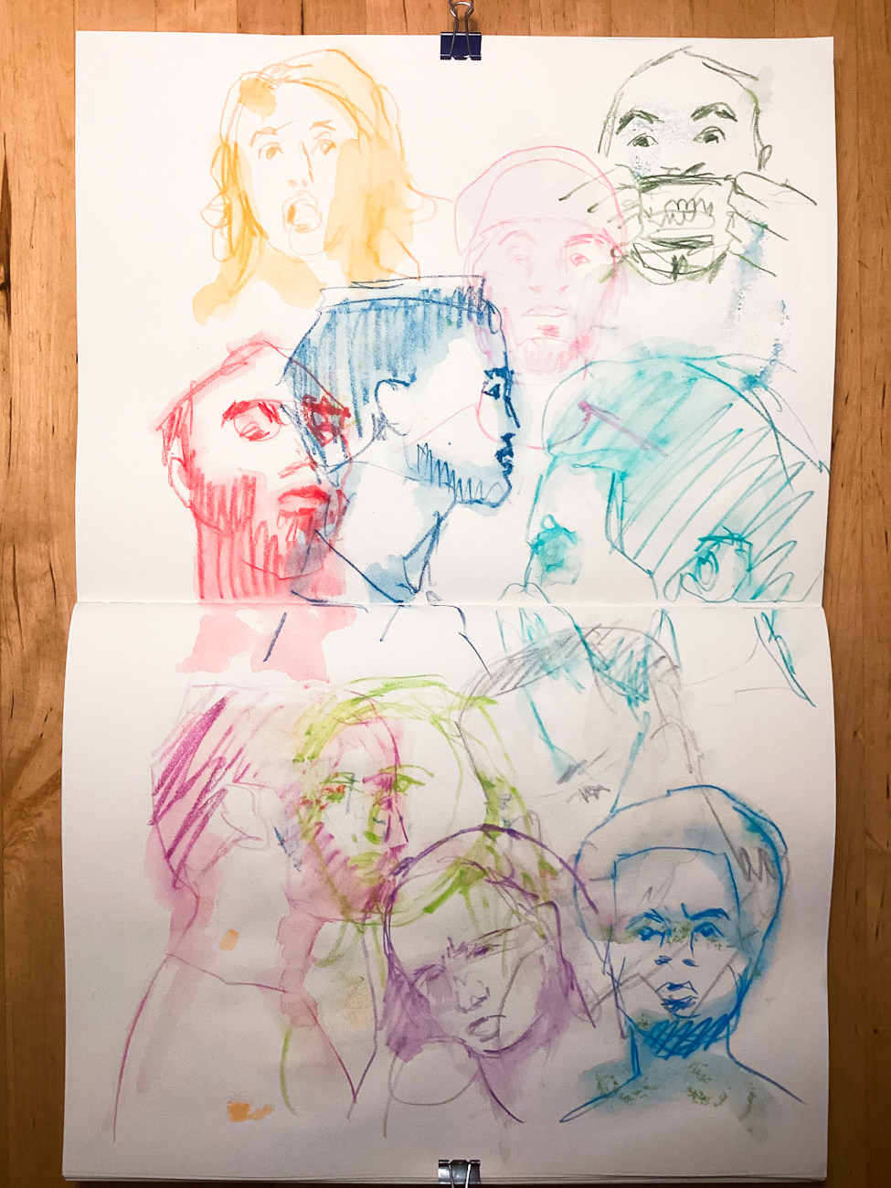 Quick Sketches: Gesichter, 18.11.25