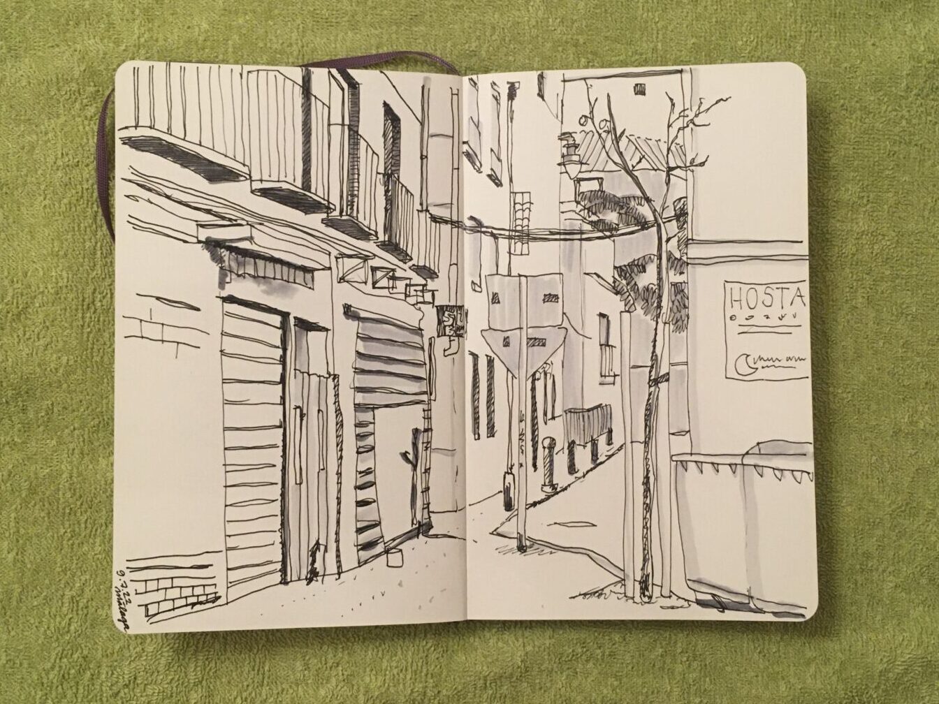 Skizze Calle Lagunillas, Málaga